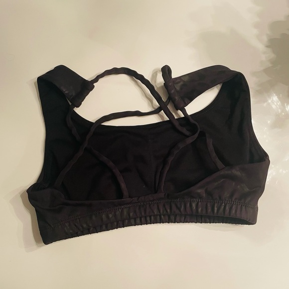 Black Sports Bra - Picture 2 of 3